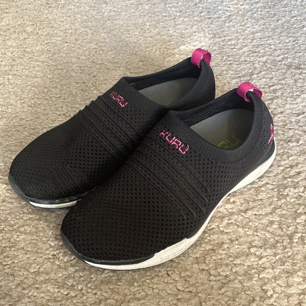 KURU Black and Pink Women's Sneakers